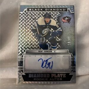 Kent Johnson rookie signature card